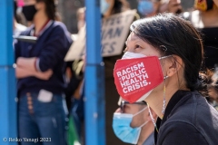 New York-  Stop the Hate Rally held at City Hall Park. Groups protested the recent rash of attacks against the Asian community.