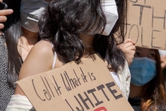New York-  Stop the Hate Rally held at City Hall Park. Groups protested the recent rash of attacks against the Asian community.