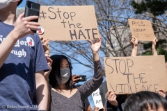 New York-  Stop the Hate Rally held at City Hall Park. Groups protested the recent rash of attacks against the Asian community.