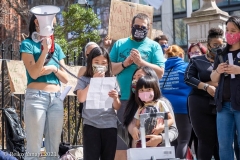 New York-  Stop the Hate Rally held at City Hall Park. Groups protested the recent rash of attacks against the Asian community.