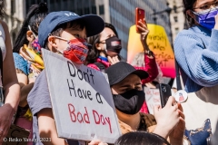 New York-  Stop the Hate Rally held at City Hall Park. Groups protested the recent rash of attacks against the Asian community.