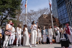 New York-  Stop the Hate Rally held at City Hall Park. Groups protested the recent rash of attacks against the Asian community.