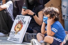 New York-  Stop the Hate Rally held at City Hall Park. Groups protested the recent rash of attacks against the Asian community.