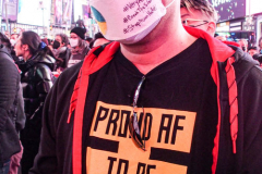 People and public figures came together for the Justice for Asian Women Rally in Times Square. Organized by the Asian Justice Movement,  cities across the United States held rallies to call for justice for Asian women facing ongoing attacks and racism.
In the past two years dramatic increase in anti-Asian hate crimes and random violence has effected the country and shaken Asian communities causing fear and alarm.
In NYC alone, three Asian American women were killed , In unprovoked attacks in the first quarter of the year. Statistically Asian women are targeted higher than compared to Asian men.
Performers, Kate Rigg, AKA Lady K. Sian and actor Perry Young were amongst the handful of performers to partake in the event.
Times Square, NYC. Wednesday, March 16, 2022. (C) Bianca Otero
