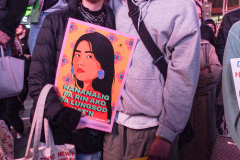 People and public figures came together for the Justice for Asian Women Rally in Times Square. Organized by the Asian Justice Movement,  cities across the United States held rallies to call for justice for Asian women facing ongoing attacks and racism.
In the past two years dramatic increase in anti-Asian hate crimes and random violence has effected the country and shaken Asian communities causing fear and alarm.
In NYC alone, three Asian American women were killed , In unprovoked attacks in the first quarter of the year. Statistically Asian women are targeted higher than compared to Asian men.
Performers, Kate Rigg, AKA Lady K. Sian and actor Perry Young were amongst the handful of performers to partake in the event.
Times Square, NYC. Wednesday, March 16, 2022. (C) Bianca Otero