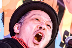 People and public figures came together for the Justice for Asian Women Rally in Times Square. Organized by the Asian Justice Movement,  cities across the United States held rallies to call for justice for Asian women facing ongoing attacks and racism.
In the past two years dramatic increase in anti-Asian hate crimes and random violence has effected the country and shaken Asian communities causing fear and alarm.
In NYC alone, three Asian American women were killed , In unprovoked attacks in the first quarter of the year. Statistically Asian women are targeted higher than compared to Asian men.
Performers, Kate Rigg, AKA Lady K. Sian and actor Perry Young were amongst the handful of performers to partake in the event.
Times Square, NYC. Wednesday, March 16, 2022. (C) Bianca Otero