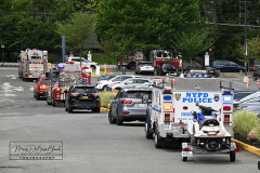 Barricaded Perp
Richmond University Medical Center
Sunday, July 31, 2022
Photographs by:
Mary DiBiase Blaich 


Shortly before 10:30 am this morning, a man barricaded himself in a trailer allegedly with a knife according to reports. The trailer is outside the emergency room at Richmond University Medical Center in Staten Island and is used as a triage unit for admissions to the ER at the hospital.  The hospital was in lockdown for about 15 minutes.  A massive response of NYPD and FDNY units were at the hospital.  Shortly before 11 am, the perp was reported to be in custody.