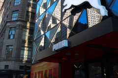The Batmobile, from the new Warner Bros. Pictures film The Batman was at PUMA NYC Flagship store on 5th Avenue on March 2, 2022. To celebrate the launch of the PUMA x Batman limited edition collection.
