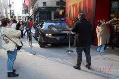 The Batmobile, from the new Warner Bros. Pictures film The Batman was at PUMA NYC Flagship store on 5th Avenue on March 2, 2022. To celebrate the launch of the PUMA x Batman limited edition collection.