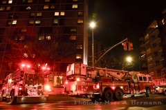 Six residents suffered non-life-threatening injuries during a fire that broke out in a 10th floor apartment of the Shore Hill Senior Center, 9000 Shore Rd., Bay Ridge, on Mon., December 14, 2020.

Photo by Marc A. Hermann