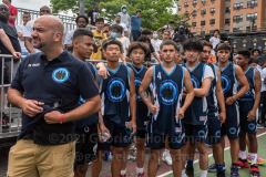 The Blue Chips basketball team from the 111th precinct in Queens came in 2nd at the Blue Chips tournament. (Photo by Gabriele Holtermann)