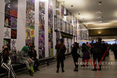 Beetlejuice the musical is back on Broadway on April 8, 2022 at the Marquis Theater. Before you enter the theater, the guest get to see all the fan art that was submitted.