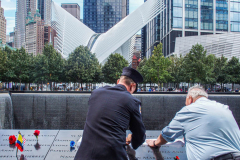Family and locals came to show their respect and honor those lost on 9/11 at Ground Zero in New York City. Thousands of people came to pay their respects and to remember the tragedy that befell NYC 20 years ago. An array of events were scheduled throughout NYC to honor and remember the catastrophe that shook the world in 2001.