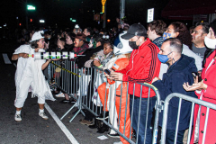 The 2021 New York Halloween Parade took off again this year after one year off due to COVID. This spooktakular event started in the West Village on Spring St and followed down 6th Ave where performers, floats and a diverse set of costumes marched down for spectators.
Hundreds gathered together again to enjoy this iconic event. (C) Bianca Otero