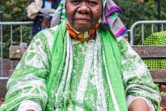People come together for the 5th Nigerian Independence Day Parade on East 47th Street in Manhattan, NYC where food, festivities, artisans and DJs celebrated.  Speeches by local prominent Nigerian-American figures were made in celebration of Nigeria’s independence on October 1st, 1961. (C) Bianca Otero. NYC. October 09, 2021.