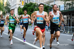 Runners take to 5th Avenue 9/12/21 as they run the mile race down 5th Ave.