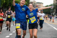 Runners enjoy the NYRR Percy Sutton Harlem 5K 8/14/21.