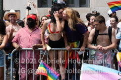 After COVID-19 put a stop to gay pride in 2020, New Yorkers came out in full force to celebrate and party on June 27, 2021, in New York, NY. (Photo by Gabriele Holtermann)