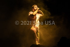 Post Malone performs at the Governors Ball music festival 2021 at Citi Field in  New York City on Sept. 26,  2021. (Photo by Gabriele Holtermann/Sipa USA)
