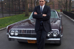 NEW YORK - Forest Whitaker and Chazz Palminteri film scenes for the crime drama Godfather of Harlem in a Brooklyn park.