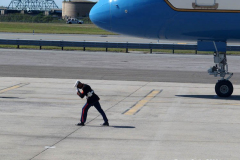 New York, President Joseph Biden and First Lady Jill Biden Depart from John F. Kennedy Airport. President and First Lady were at the 20th Anniversary ceremony at Ground Zero after there ceremony, they were headed to Shanksville PA. and then to The Pentagon