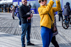 Russian and Ukrainian residents as well as other Slavic nationalities came together to protest the Russian War on Ukraine at Brighton Beach, Brooklyn. 

New York City has the largest Ukrainian, Russian and Slavic concentrated population in one area with in the United States. 
Sunday, March 6, 2022. (C) Bianca Otero