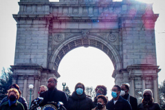 New York State Senator, Zellnor Y. Myrie speaks to the public and press.
New York City and New York state elected officials are advocating for the expansion of voting rights as the country observes the one-year anniversary of the attack on the U.S. Capitol. Brooklyn, NY, January 6, 2022. (C) Bianca Otero