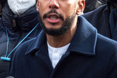 Brooklyn Borough President, Antonio Reynoso speaks to the public and Press.
New York City and New York state elected officials are advocating for the expansion of voting rights as the country observes the one-year anniversary of the attack on the U.S. Capitol. Brooklyn, NY, January 6, 2022. (C) Bianca Otero