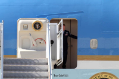 New York, President Joseph Biden arrives at John F. Kennedy Airport on Tuesday, September 7,  To Survey Damage caused by Hurricane Ida. The President  traveled to Manville, New Jersey and Queens, New York