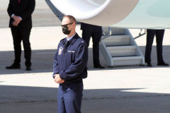 New York, President Joseph Biden arrives at John F. Kennedy Airport on Tuesday, September 7,  To Survey Damage caused by Hurricane Ida. The President  traveled to Manville, New Jersey and Queens, New York
