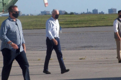 New York, President Joseph Biden departs  John F. Kennedy Airport on Tuesday, September 7,  after Surveying the damage caused by Hurricane Ida. The President  traveled to Manville, New Jersey and Queens, New York