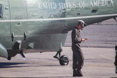A young soldier awaits for the arrival of President Joe Biden at JFK airport on his way to the UN General Assembly which kicks off on September 21, 2021. (C) Bianca Otero September 20, 2021.