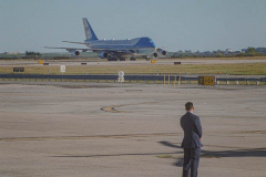 Air Force One arrives at JFK airport carrying President Joe Biden who is on his way to the UN General Assembly which kicks off on September 21, 2021. (C) Bianca Otero September 20, 2021.