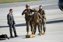 New York,  Monday, September 20, President  Joe Biden traveled to New York City to deliver remarks at the 76th session of the United Nations General Assembly.  President Joe Biden arrives at John F. Kennedy Airport.  He deplanes then walks to Marine One and heads to his hotel to get ready
for his Tuesday speech at The United Nation.
New York Governor Kathy Hochul and New York City Mayor Bill de Blasio and his wife Chirlane  McCray greet President Biden at John F. Kennedy Airport before he heads to the New York City before his speech at the United Nations.
