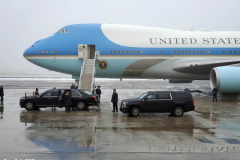 February 1, 2022  New York   
President Joseph R. Biden arrives at John F. Kennedy Airport to meet New York City Mayor Eric Adams  and other elected officals to discuss gun violence and to draw up strategy to combat it.