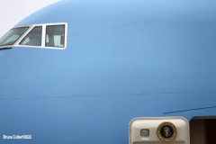 February 1, 2022  New York   
President Joseph R. Biden arrives at John F. Kennedy Airport to meet New York City Mayor Eric Adams  and other elected officals to discuss gun violence and to draw up strategy to combat it.