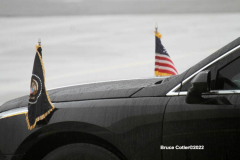 February 1, 2022  New York   
President Joseph R. Biden arrives at John F. Kennedy Airport to meet New York City Mayor Eric Adams  and other elected officals to discuss gun violence and to draw up strategy to combat it.