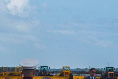 The Air Force One departure with President Joe Biden aboard after a day at  the 76th UN General Assembly in which the President spoke for the first time at the Assembly. President Biden declared that the US will use "relentless diplomacy" instead of military means like that of the Afghanistan "relentless war" and that the next decade is a "decisive decade" for the world and our decisions will determine the global community's future. (C) Bianca Otero September 21, 2021   (C) Bianca Otero September 21, 2021