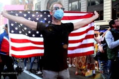 Celebrations breakout all over New York City with the news of  Biden/ Harris  Presidential victory. Times Square Celebration