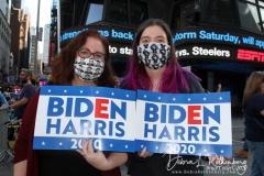Celebrations breakout all over New York City with the news of  Biden/ Harris  Presidential victory. Times Square Celebration