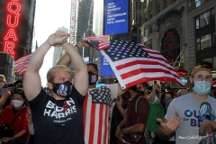 Celebrations breakout all over New York City with the news of  Biden/ Harris  Presidential victory. Times Square Celebration