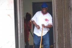 March 17, 2022  New York, 
New York City Fire Department personnel
battle an electrical fire in a 6th floor apartment 
in the Nostrand Houses in Sheepshead Bay.