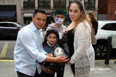 New York,   Blessing of the Animals at St. Francis of Assisi Church in Manhattan.
 St. Francis of Assisi is the patron saint of animals and it’s part of the Franciscan tradition to bless  furry friends on or near Francis’ feast day.