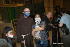 New York,   Blessing of the Animals at St. Francis of Assisi Church in Manhattan.
 St. Francis of Assisi is the patron saint of animals and it’s part of the Franciscan tradition to bless  furry friends on or near Francis’ feast day.