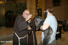 New York,   Blessing of the Animals at St. Francis of Assisi Church in Manhattan.
 St. Francis of Assisi is the patron saint of animals and it’s part of the Franciscan tradition to bless  furry friends on or near Francis’ feast day.