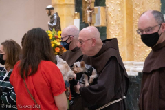 New York,   Blessing of the Animals at St. Francis of Assisi Church in Manhattan.
 St. Francis of Assisi is the patron saint of animals and it’s part of the Franciscan tradition to bless  furry friends on or near Francis’ feast day.