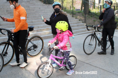April 30, 2022  24th annual Blessing of the Bikes  held at Cathedral Church of Saint John the Devine.
Father Patrick Malloy, said a few kind words and then sprinkled the bikes with Holy Water, There was a moment of silence to remember those cyclists  lost in the past year, The Reverend Canon Patrick Malloy,
in Golden Vestments greets Bikers and conducts the ceremony.