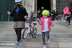 April 30, 2022  24th annual Blessing of the Bikes  held at Cathedral Church of Saint John the Devine.
Father Patrick Malloy, said a few kind words and then sprinkled the bikes with Holy Water, There was a moment of silence to remember those cyclists  lost in the past year, The Reverend Canon Patrick Malloy,
in Golden Vestments greets Bikers and conducts the ceremony.
