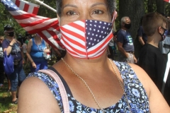 Back the Blue Rally started in Marine Park  then marchers walked thru the streets to Gerritsen Beach Brooklyn.The families of slain Police officers Russel Timoshenko and .Wenjan Liu attended the rally    8/9/2020