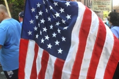 Back the Blue Rally started in Marine Park  then marchers walked thru the streets to Gerritsen Beach Brooklyn.The families of slain Police officers Russel Timoshenko and .Wenjan Liu attended the rally    8/9/2020
